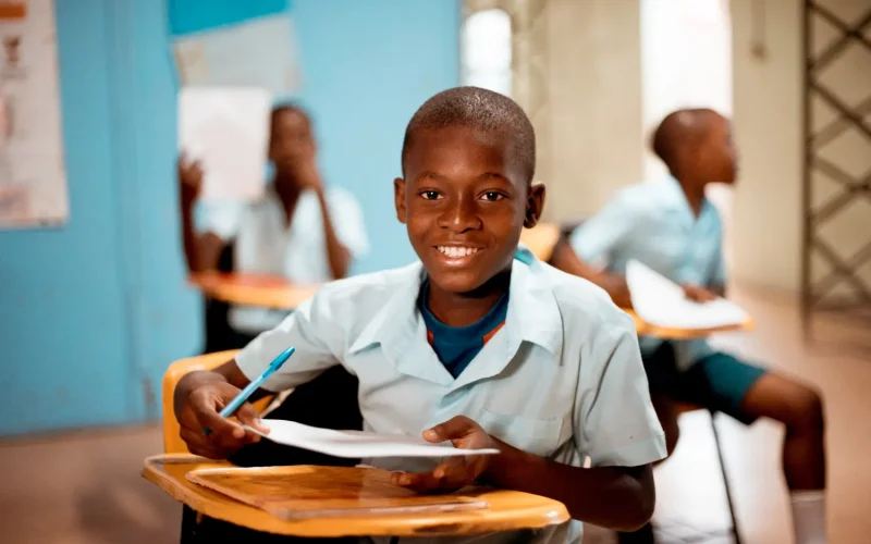 shallow-focus-shot-african-child-learning-school